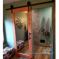 Elegant White Painted Bedroom Sliding Mirrored Barn Door